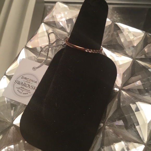 Swarovski Rose Gold Micro Pave Band - Picture 3 of 5